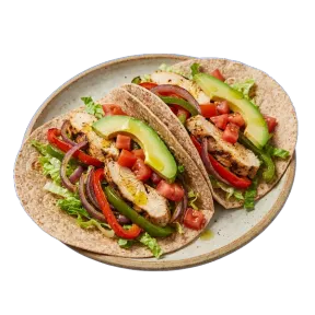 Fajitas de pollo con verduras